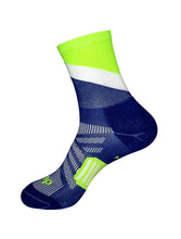 Load image into Gallery viewer, Slope Green and Blue Mini-Crew Socks
