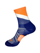 Load image into Gallery viewer, Slope Orange and Blue Mini Crew Socks
