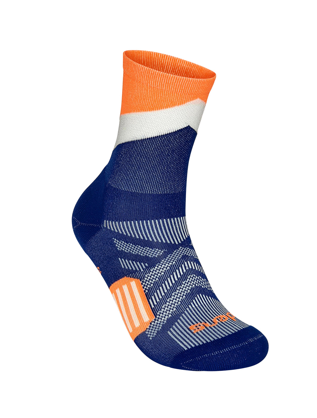 Slope Orange and Blue Mini Crew Socks